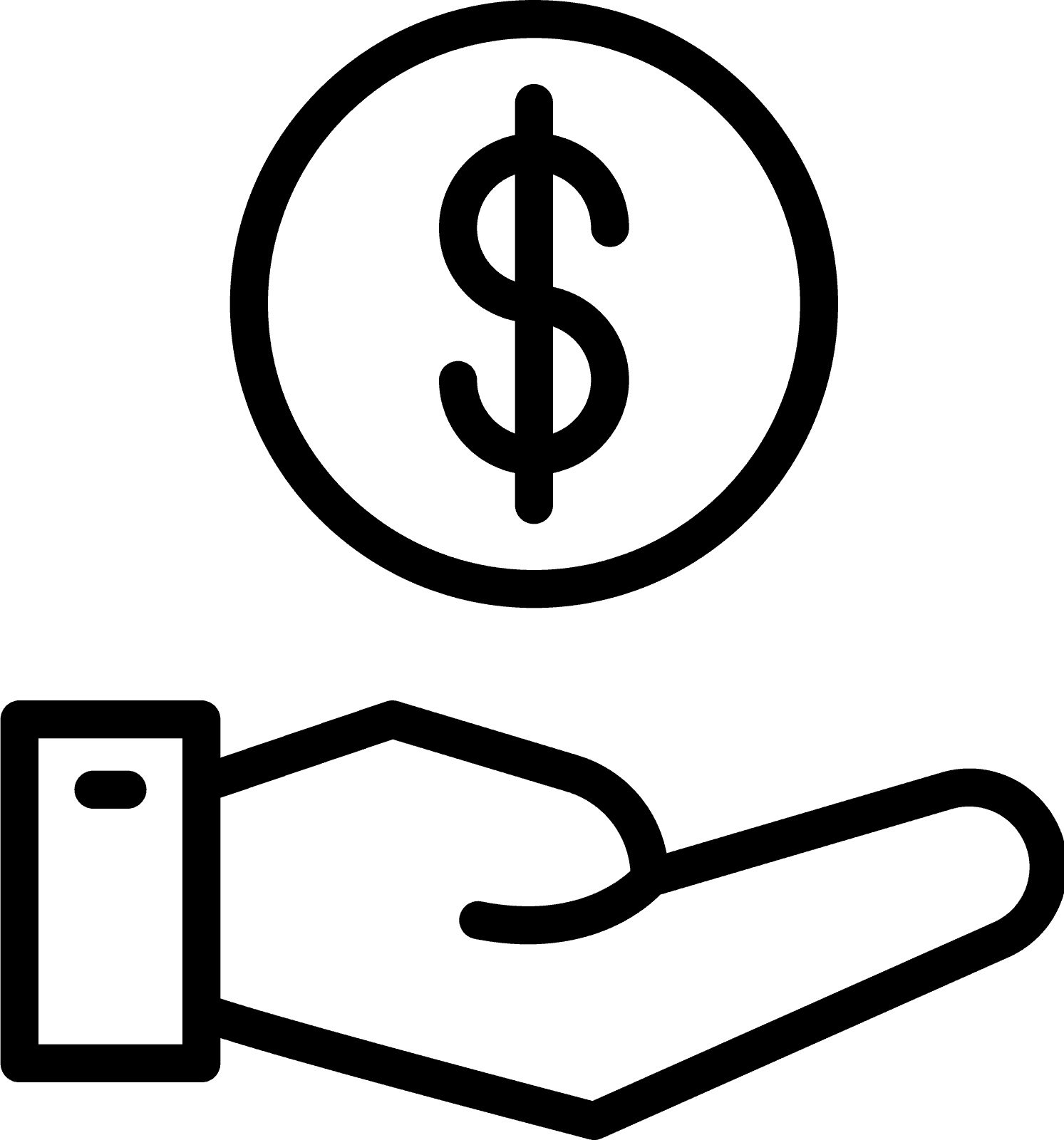 money in hand icon